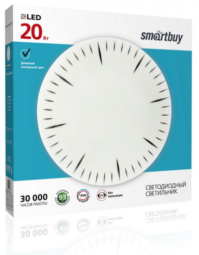 картинка Светильник SMARTBUY (SBL-Clock-20-W-6K) 20W/6000К от магазина Tovar-RF.ru