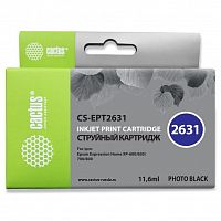 картинка картридж струйный cactus cs-ept2631 фото черный (11.6мл) для epson expression home xp-600/605/700/800 от магазина Tovar-RF.ru
