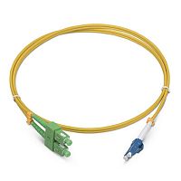 картинка cabeus fop(d)-9-sc/apc-lc/upc-2m шнур оптический duplex sc/apc-lc/upc 9/125 sm 2м lszh от магазина Tovar-RF.ru