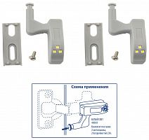 картинка ЭЛЕКТРИКА UNIEL (UL-00008933) ULK-C02 23A GREY SET2 от магазина Tovar-RF.ru