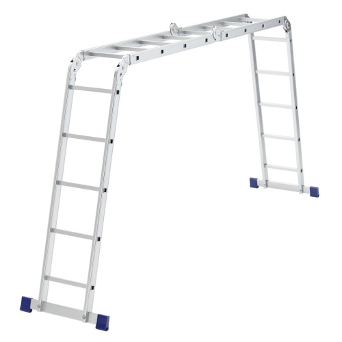 картинка СИБРТЕХ Лестница шарнирная алюминиевая, 2х4+2х5, Россия [97884] от магазина Tovar-RF.ru