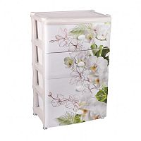 картинка Комод АЛЬТЕРНАТИВА М2638 Орхидеи 4-х секцион. широкий от магазина Tovar-RF.ru