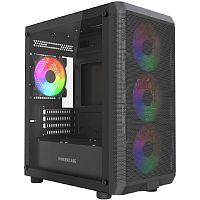 картинка powercase mistral micro em22, tempered glass, 4x120mm frgb fan, чёрный, matx  (cmmem22b-l4) от магазина Tovar-RF.ru