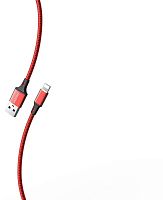 картинка кабель smartbuy (ik-512-s14rb) s14 lightning красный/черн., 3 а, 1 м от магазина Tovar-RF.ru