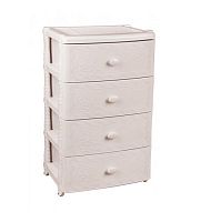 картинка Комод АЛЬТЕРНАТИВА М6838 Флоран 4-х секцион. широкий (сл.кость) от магазина Tovar-RF.ru
