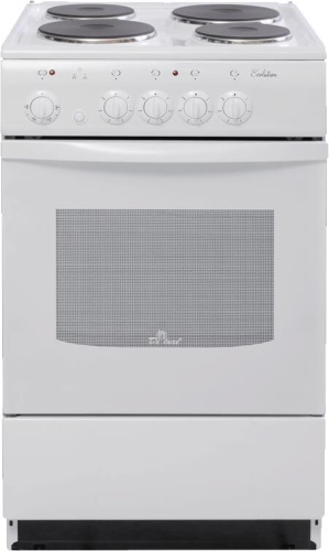 картинка плита электрическая de luxe 5004.12э (934000) бел от магазина Tovar-RF.ru