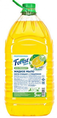 картинка Мыло FOREST CLEAN Жидкое мыло "Лимон" 5 кг от магазина Tovar-RF.ru