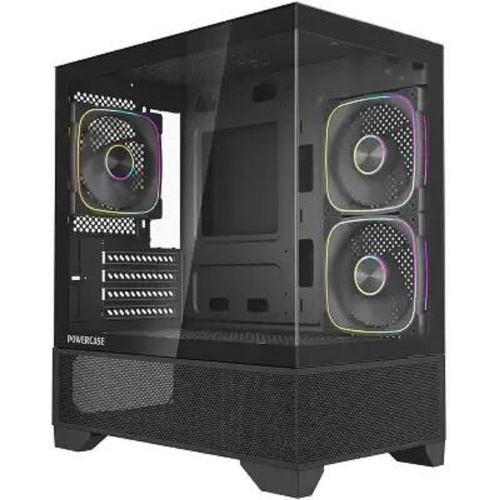 картинка Powercase Корпус Vision Micro M4B, Tempered Glass, Type-C, 3x 120mm ARGB PWM Fan, чёрный, mATX (CVMM4B-A3) магазин Tovar-RF.ru являющийся официальным дистрибьютором в России картинка Powercase Корпус Vision Micro M4B, Tempered Glass, Type-C, 3x 120mm ARGB PWM Fan, чёрный, mATX (CVMM4B-A3) от магазина Tovar-RF.ru