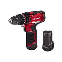 картинка ЗУБР Дрель-шуруповерт в кейсе 12В, 2 АКБ (2Ач)  [ДШЛ-125-22] от магазина Tovar-RF.ru