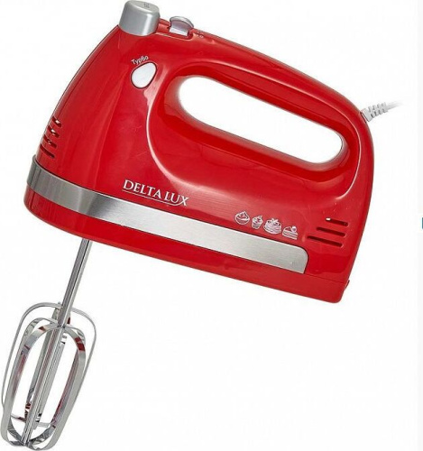 картинка миксер delta lux de-7705 красный от магазина Tovar-RF.ru
