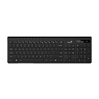 картинка клавиатура беспроводная мультимедийная genius slimstar 7230. 12 мультимедийных клавиш, тонкие клавиши, 2.4ггц, поддержка приложения genius key support.  от магазина Tovar-RF.ru