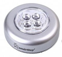 картинка cветодиодный фонарь smartbuy (sbf-831-s) push light, сереброот магазина Tovar-RF.ru