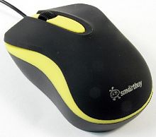 картинка мышь проводная оптическая smartbuy (sbm-329-ky) черный/желтый от магазина Tovar-RF.ru