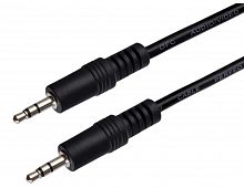 картинка кабель vs (r220) jack3.5ммвилка-jack3.5мм розетка, 2м черный от магазина Tovar-RF.ru