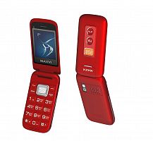 картинка телефон мобильный maxvi e5 red от магазина Tovar-RF.ru
