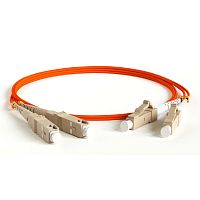 картинка hyperline fc-d2-50-lc/­pr-sc/­pr-h-2m-lszh-or (fc-50-lc-sc-pc-2m) патч-корд волоконно-оптический (шнур) mm 50/­125, lc-sc, duplex, lszh, 2 м от магазина Tovar-RF.ru