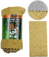 картинка набор салфеток li-sa из экстраплотной микрофибры в наборе (3 шт-30х30см) универсальные, плотность 300г/м2 48342 от магазина Tovar-RF.ru