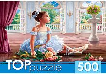 картинка мозаика toppuzzle пазлы 500 элементов. хтп500-5731 маленькая балерина с букетом пп-00092261 от магазина Tovar-RF.ru