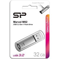 картинка silicon power 32gb  marvel m02, usb 3.0, серебро от магазина Tovar-RF.ru