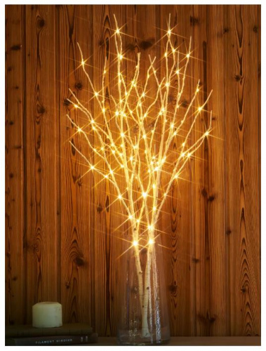 картинка Интерьерное украшение КОСМОС KOC_INT-B126 Ветки березы свет 80см от магазина Tovar-RF.ru