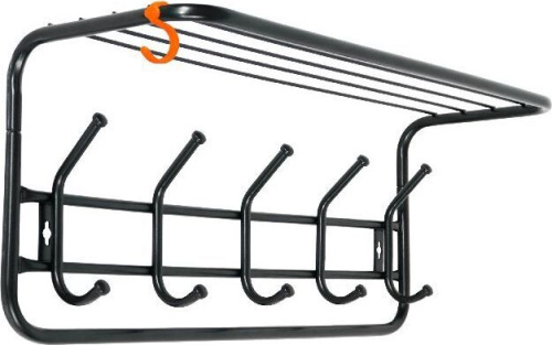 картинка Вешалка настенная ЗМИ с полкой 60 Черная ВСП 6 ЗМИ с полкой 60 Черная ВСП 6 от магазина Tovar-RF.ru