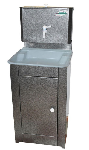 картинка Умывальник ЧИСТЮЛЯ бак полимерное покр. без ЭВН+мойка пластм. серебро магазин Tovar-RF.ru являющийся официальным дистрибьютором в России картинка Умывальник ЧИСТЮЛЯ бак полимерное покр. без ЭВН+мойка пластм. серебро от магазина Tovar-RF.ru