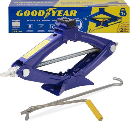 картинка домкрат goodyear gy000910 gy-sj-01 1 т 95-350 мм от магазина Tovar-RF.ru являющимся официальным дистрибьютором в России картинка домкрат goodyear gy000910 gy-sj-01 1 т 95-350 мм от магазина Tovar-RF.ru