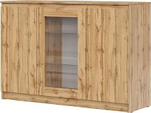 картинка Комод НК-МЕБЕЛЬ STERN комод Т-14(витрина) Дуб Вотан 72678287 (2 кор.) НК-МЕБЕЛЬ STERN комод Т-14(витрина) Дуб Вотан 72678287 (2 кор.) от магазина Tovar-RF.ru