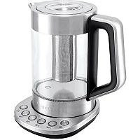 картинка чайник электрический kitfort кт-622 1.7л. 2200вт серебристый (корпус: стекло) от магазина Tovar-RF.ru