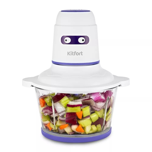 картинка измельчитель электрический kitfort кт-3050-1 1.5л. 400вт белый/фиолетовый от магазина Tovar-RF.ru