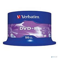 картинка verbatim  диски dvd+r  4.7gb 16-х , 50 шт, cake box (43550) от магазина Tovar-RF.ru