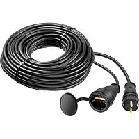 картинка Удлинитель силовой Stayer 55026-30, розеток 1шт, 3x1.5 кв.мм, 30м, КГ, без катушки, черный от магазина Tovar-RF.ru