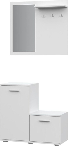 картинка Прихожая НК-МЕБЕЛЬ FUN КП-1 комплект мебели для прихожей Белый 71337651 НК-МЕБЕЛЬ FUN КП-1 комплект мебели для прихожей Белый 71337651 (1 кор.) от магазина Tovar-RF.ru