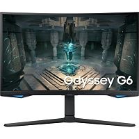 картинка lcd samsung 27" s27bg650ei odyssey g6 черный {ips 2560x1440 165hz 1ms 350cd 1000:1 hdmi2.0 displayport1.2}[ls27bg650eixci] от магазина Tovar-RF.ru