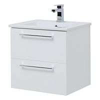 картинка Тумба GIO, 60 см, подвесная, 2 ящика, белый глянец от магазина Tovar-RF.ru