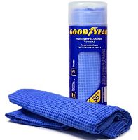 картинка салфетка для автомобиля goodyear gy000001 синтетическая замша 43х32 см с тиснением в тубе компакт от магазина Tovar-RF.ru