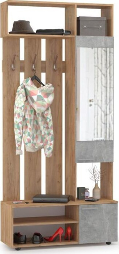 картинка Прихожая МЕБЕЛЬ-КОМПЛЕКС Шкаф МЦН Милан исп.5 /универс/ дуб золотой крафт/ателье светлое (3 кор.) МЕБЕЛЬ-КОМПЛЕКС Шкаф МЦН Милан исп.5 /универс/ дуб золотой крафт/ателье светлое (3 кор.) от магазина Tovar-RF.ru