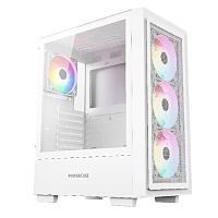 картинка powercase mistral ay4w argb, tempered glass, 4x 120mm argb fans, белый, atx  (cmayw-a4) от магазина Tovar-RF.ru