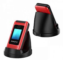 картинка телефон мобильный maxvi e8 red от магазина Tovar-RF.ru