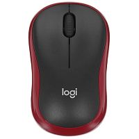 картинка мышь wireless logitech m185 черная/красная, оптическая, 1000dpi, 2.4 ghz/usb-ресивер (910-002633) от магазина Tovar-RF.ru