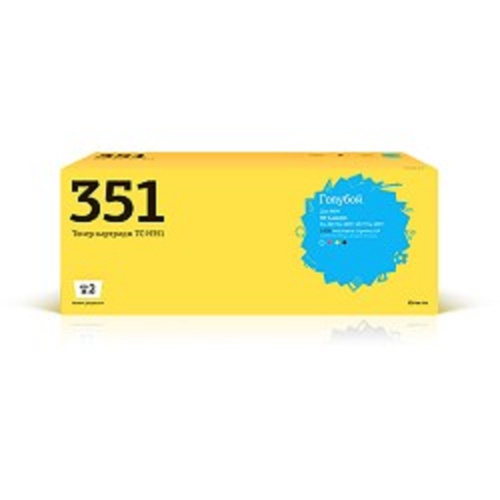 картинка t2 cf351a картридж (tc-h351)для hp laserjet pro m176n mfp/m177fw mfp (1000 стр.) голубой, с чипом от магазина Tovar-RF.ru