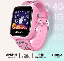 картинка детские умные часы aimoto pro 4g (фламинго) 8100821 от магазина Tovar-RF.ru