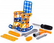 картинка игрушка полесье конструктор изобретатель - кресло-качалка №1 (58 элементов) (в пакете) 55088 от магазина Tovar-RF.ru