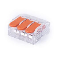 картинка Cabeus MX-613 Клемма соединительная универсальная 3-х проводная с рычагом 0,5-6,0 (10шт) (WAGO 221-613) от магазина Tovar-RF.ru