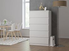 картинка Комод НК-МЕБЕЛЬ STERN комод Т-8 (16 мм) 5-я Белый 72676244 (2 кор.) от магазина Tovar-RF.ru