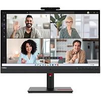 картинка монитор lenovo 23.8" thinkvision t24v-30 черный ips led 4ms 16:9 hdmi m/m cam матовая has piv 1000:1 250cd 178гр/178гр 1920x1080 75hz vga dp fhd usb 6кг от магазина Tovar-RF.ru