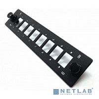 картинка hyperline fo-fp-w140h42-8sc/­dlc-bk лицевая панель (модуль) для установки 8-sc(dlc), с отверстиями м2 для крепления адаптера, черная от магазина Tovar-RF.ru