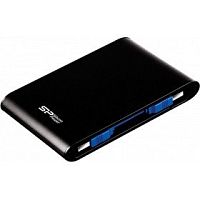 картинка silicon power portable hdd 2tb armor a80 usb 3.1 , water/dust proof, anti-shock, usb 3.1 , black (sp020tbphda80s3k) от магазина Tovar-RF.ru