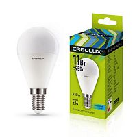 картинка Лампочка светодиодная ERGOLUX (13628) LED-G45-11W-E14-4K от магазина Tovar-RF.ru