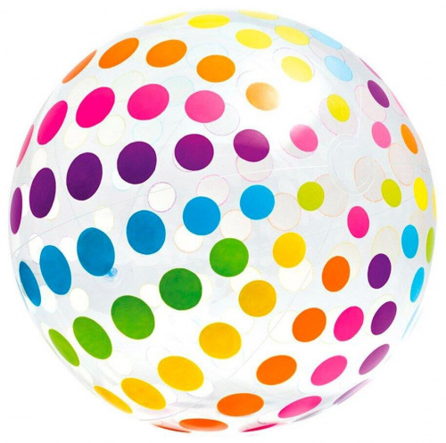картинка мяч надувной intex мяч надувной "джамбо" 107 см, от 3 лет, 59065np 1224294от магазина Tovar-RF.ru